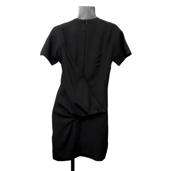Acne Studios Trivial Black Draped Shift Dress Minimalist LBD - Picture 6 of 12